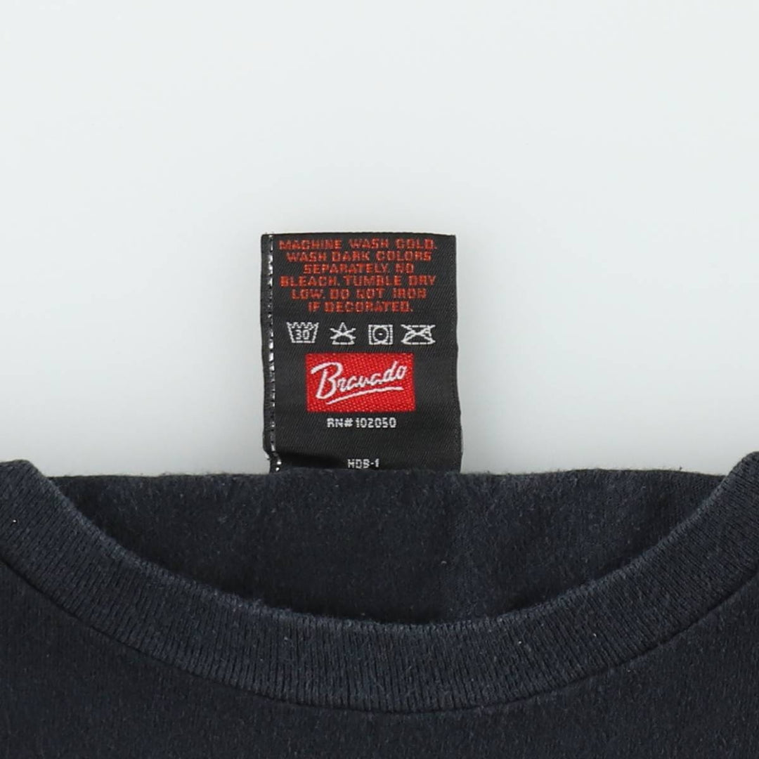 Harley-Davidson Pin-up Girl Motorcycle Bike T-shirt, Men's L size cotton black type Vintage Second Hand