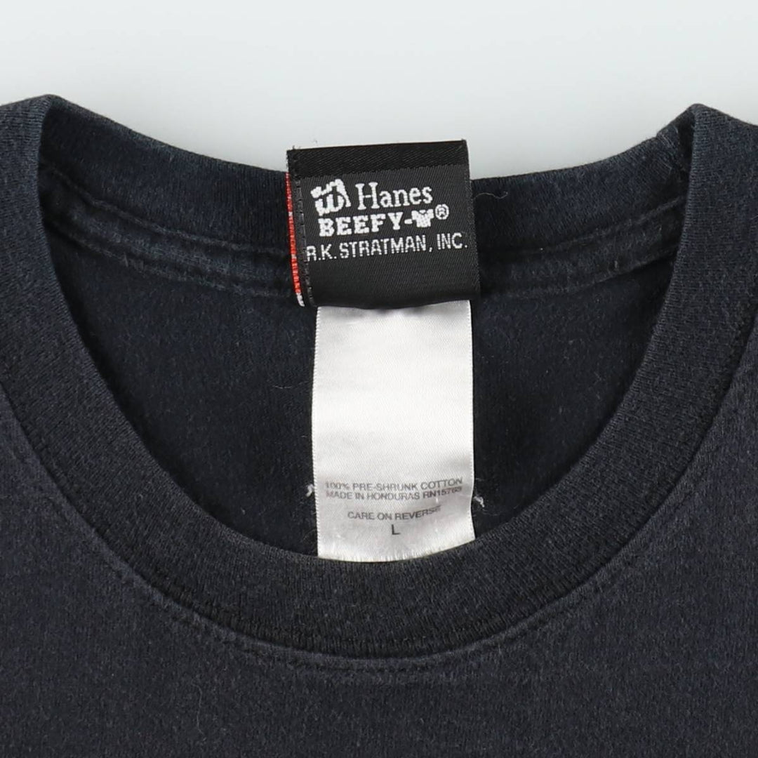 Harley-Davidson Fire Pattern Motorcycle Bike T-Shirt, Men's Size L cotton black type Vintage Second Hand