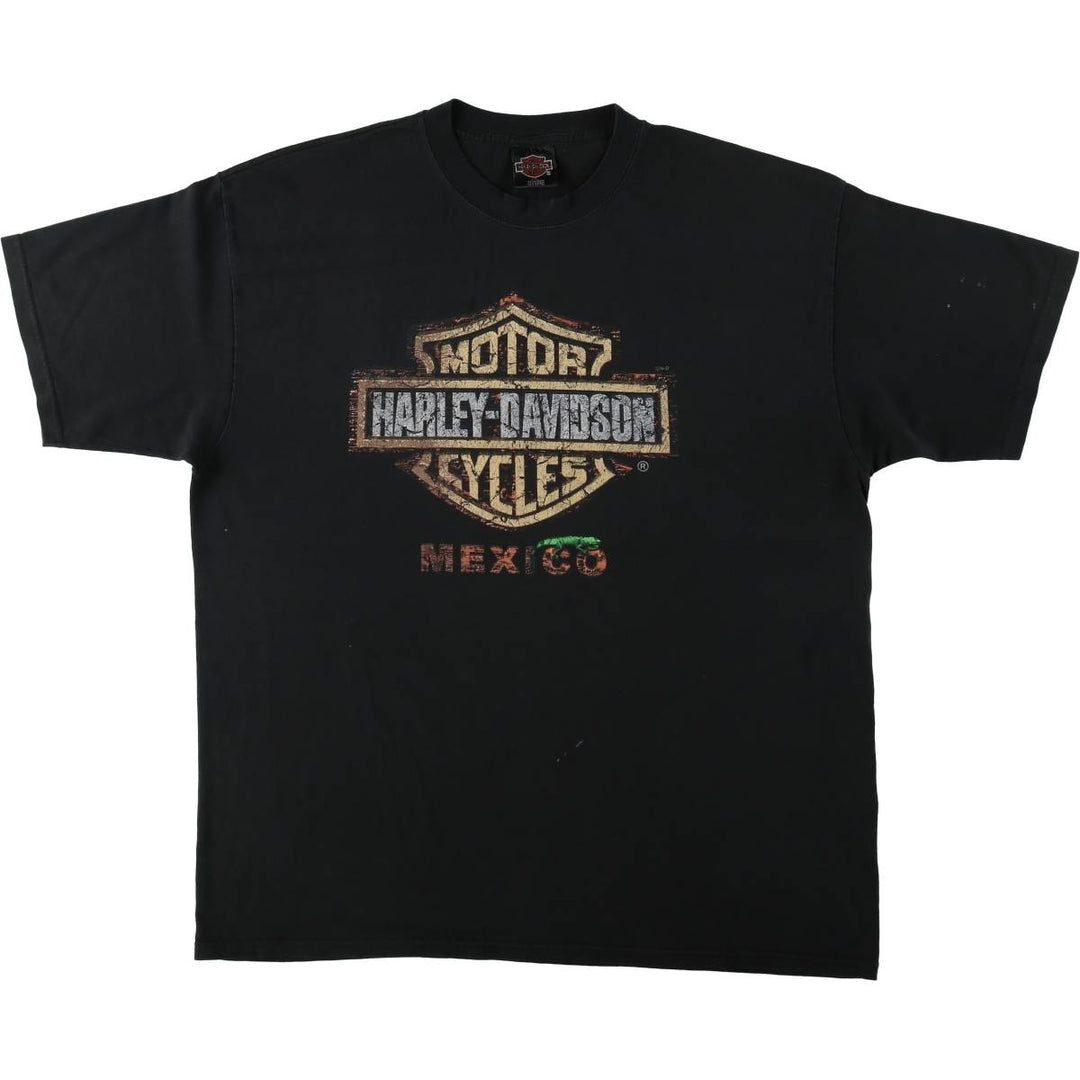 Harley-Davidson Motorcycle Bike T-shirt, Men's XXL cotton black type Vintage Second Hand