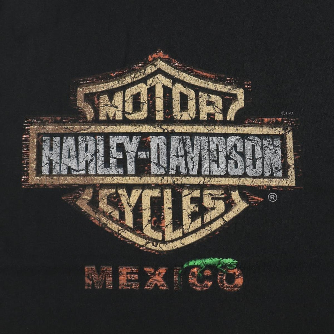 Harley-Davidson Motorcycle Bike T-shirt, Men's XXL cotton black type Vintage Second Hand