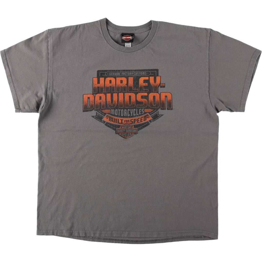 Harley-Davidson Motorcycle Bike T-shirt, Men's XL size cotton Charcoal Vintage Second Hand