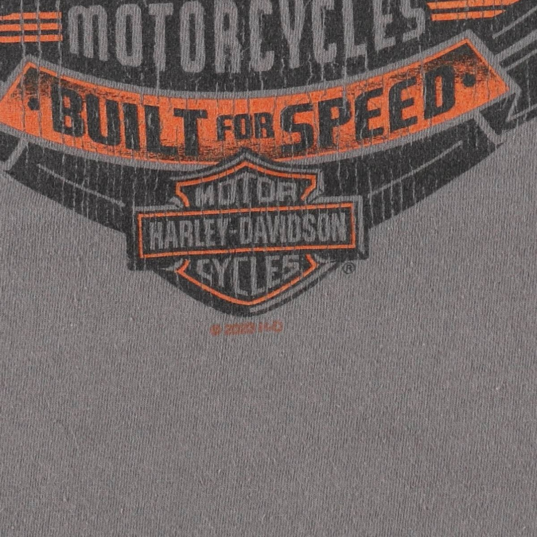 Harley-Davidson Motorcycle Bike T-shirt, Men's XL size cotton Charcoal Vintage Second Hand