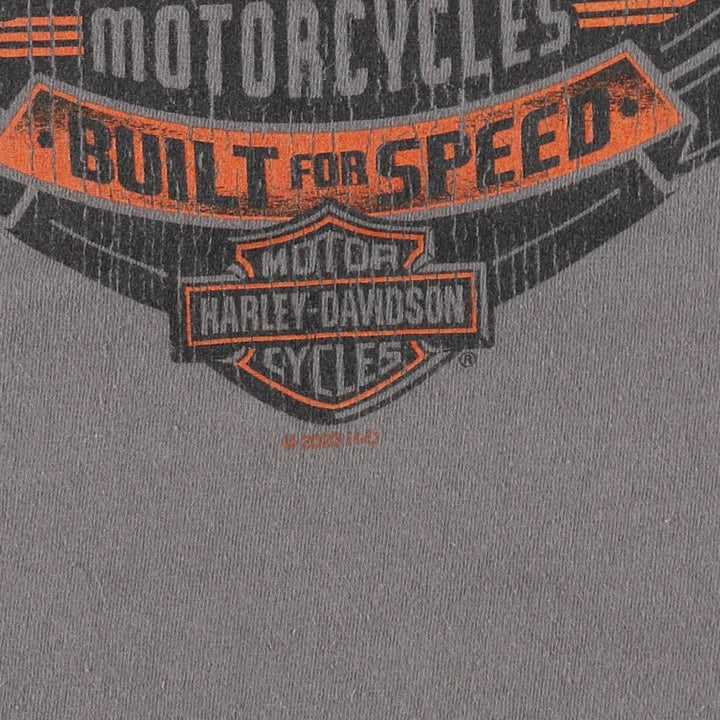 Harley-Davidson Motorcycle Bike T-shirt, Men's XL size cotton Charcoal Vintage Second Hand