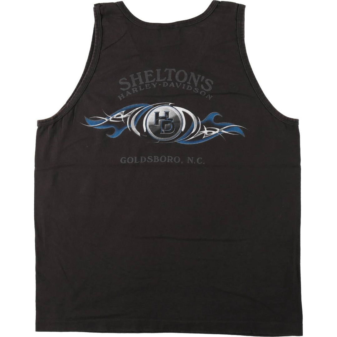 2000'S Harley-Davidson Tribal Thunder Sleeveless Motorcycle T-Shirt (Men's Size M) unclear black type Vintage Second Hand