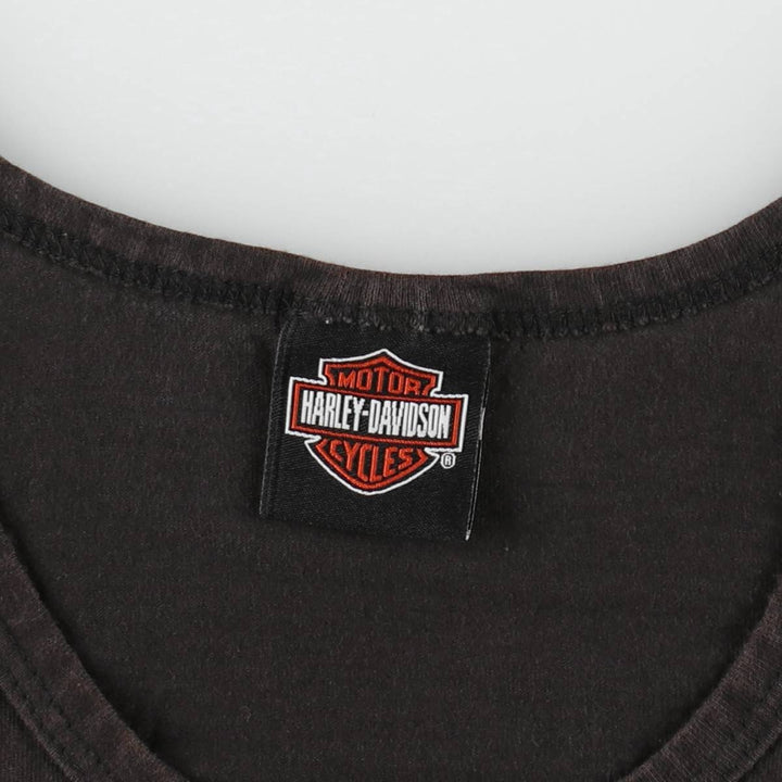 2000'S Harley-Davidson Tribal Thunder Sleeveless Motorcycle T-Shirt (Men's Size M) unclear black type Vintage Second Hand