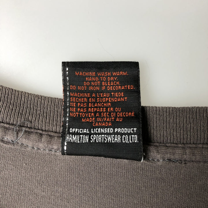 2000'S Harley-Davidson Motorcycle T-Shirt, Made in Canada, Men's Size L (approx.) cotton Charcoal Vintage Second Hand
