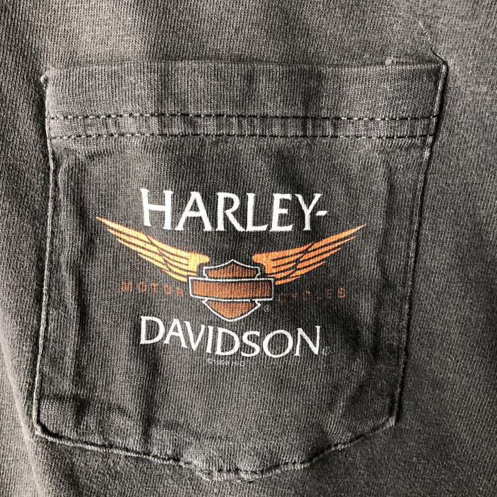 90'S Harley-Davidson Motorcycle Bike T-shirt Made in USA Men's L Vintage cotton black type Vintage Second Hand