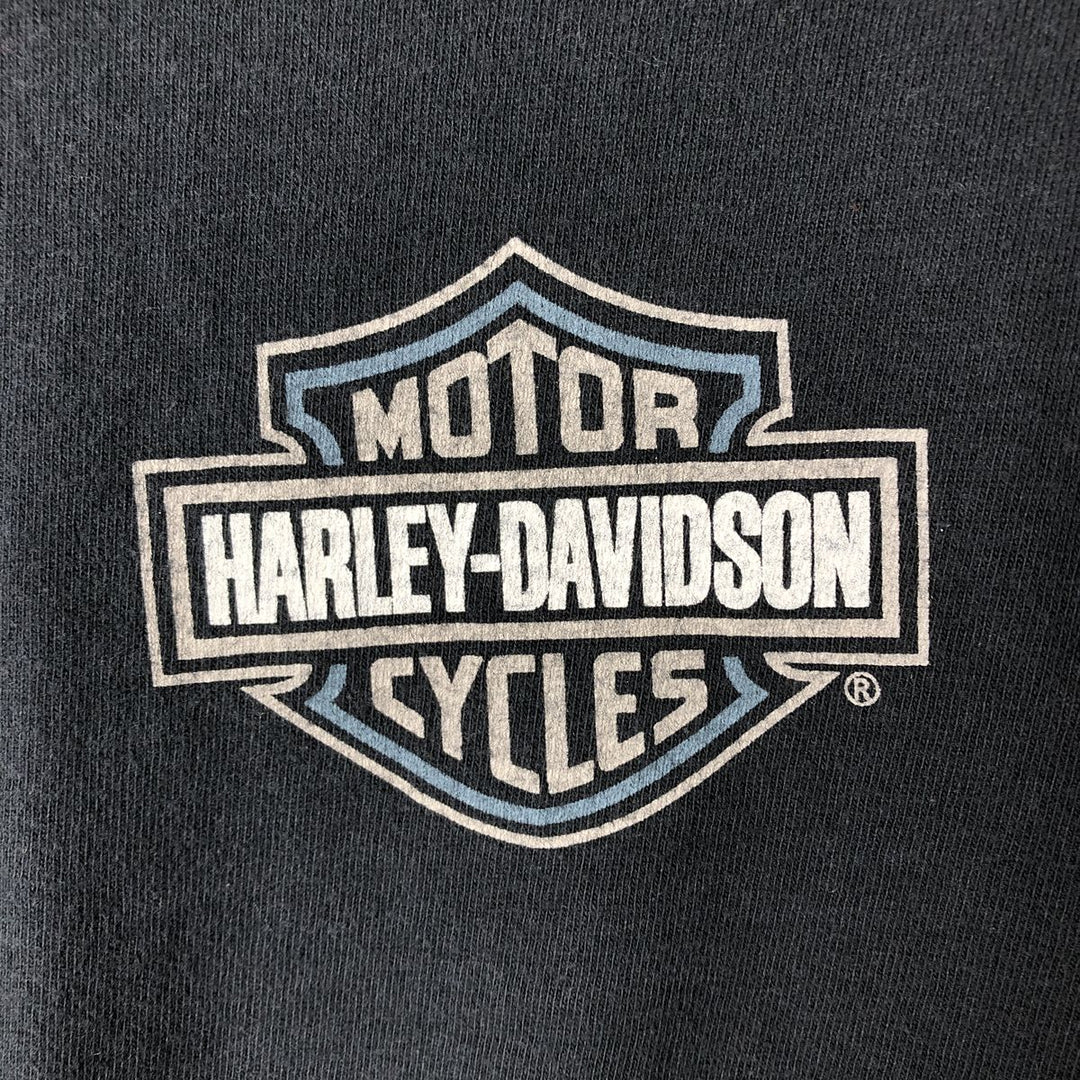 90'S Harley-Davidson Motorcycle Bike T-shirt Made in USA Men's XL Vintage cotton navy blue type Vintage Second Hand