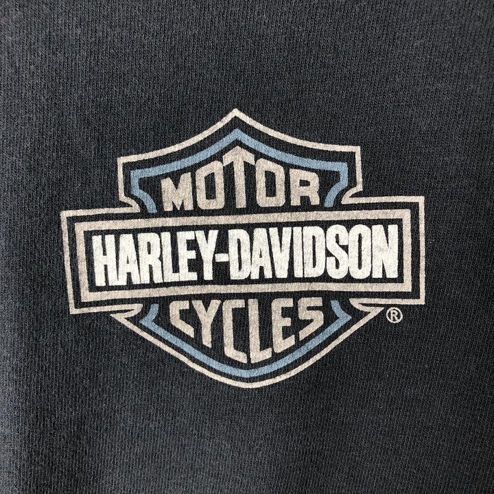 90'S Harley-Davidson Motorcycle Bike T-shirt Made in USA Men's XL Vintage cotton navy blue type Vintage Second Hand
