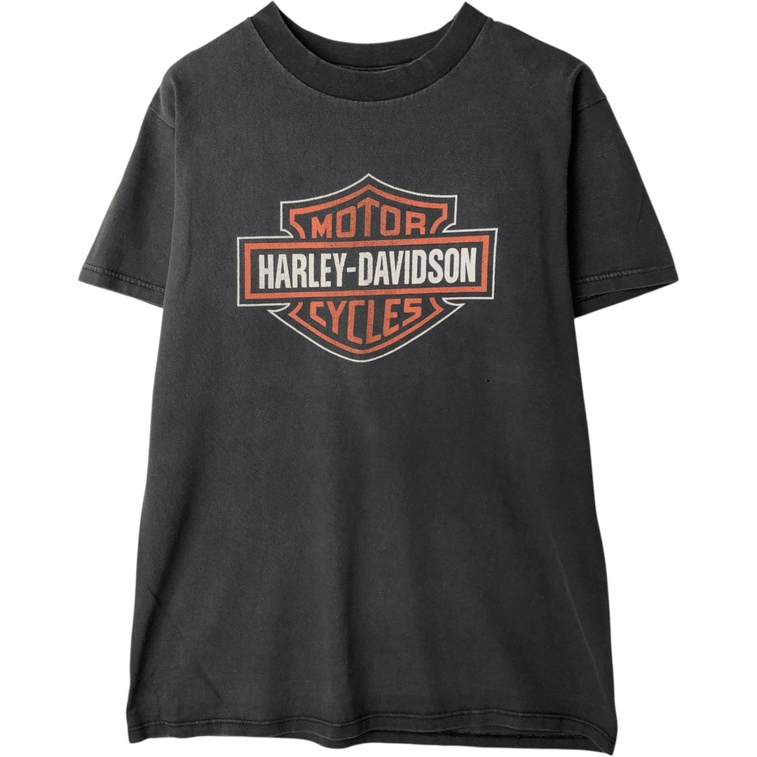 90'S Harley-Davidson Motorcycle Bike T-shirt Made in USA Men's M Vintage cotton black type Vintage Second Hand