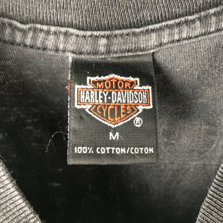 90'S Harley-Davidson Motorcycle Bike T-shirt Made in USA Men's M Vintage cotton black type Vintage Second Hand