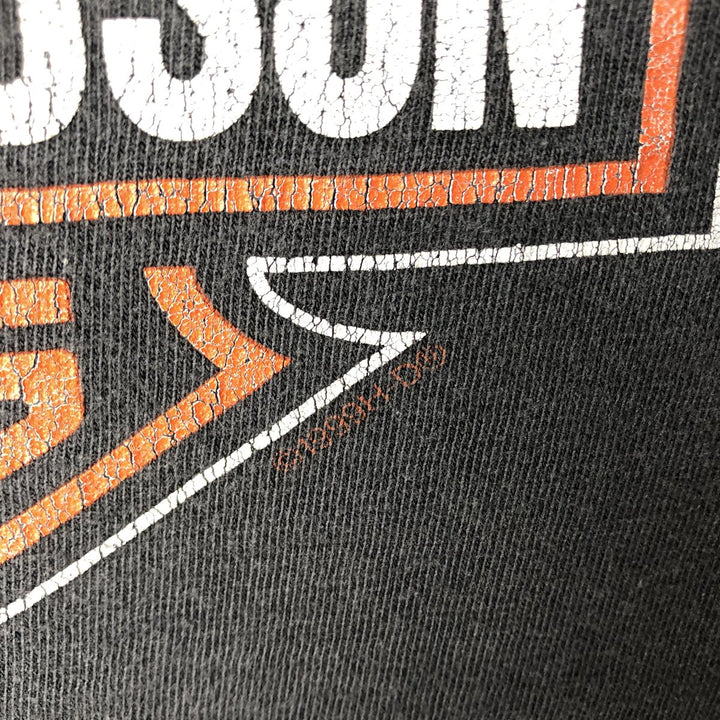 90'S Harley-Davidson Motorcycle Bike T-shirt Made in USA Men's M Vintage cotton black type Vintage Second Hand