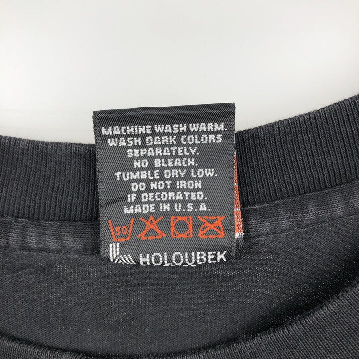 90'S Harley-Davidson Motorcycle Bike T-shirt Made in USA Men's XL Vintage cotton black type Vintage Second Hand