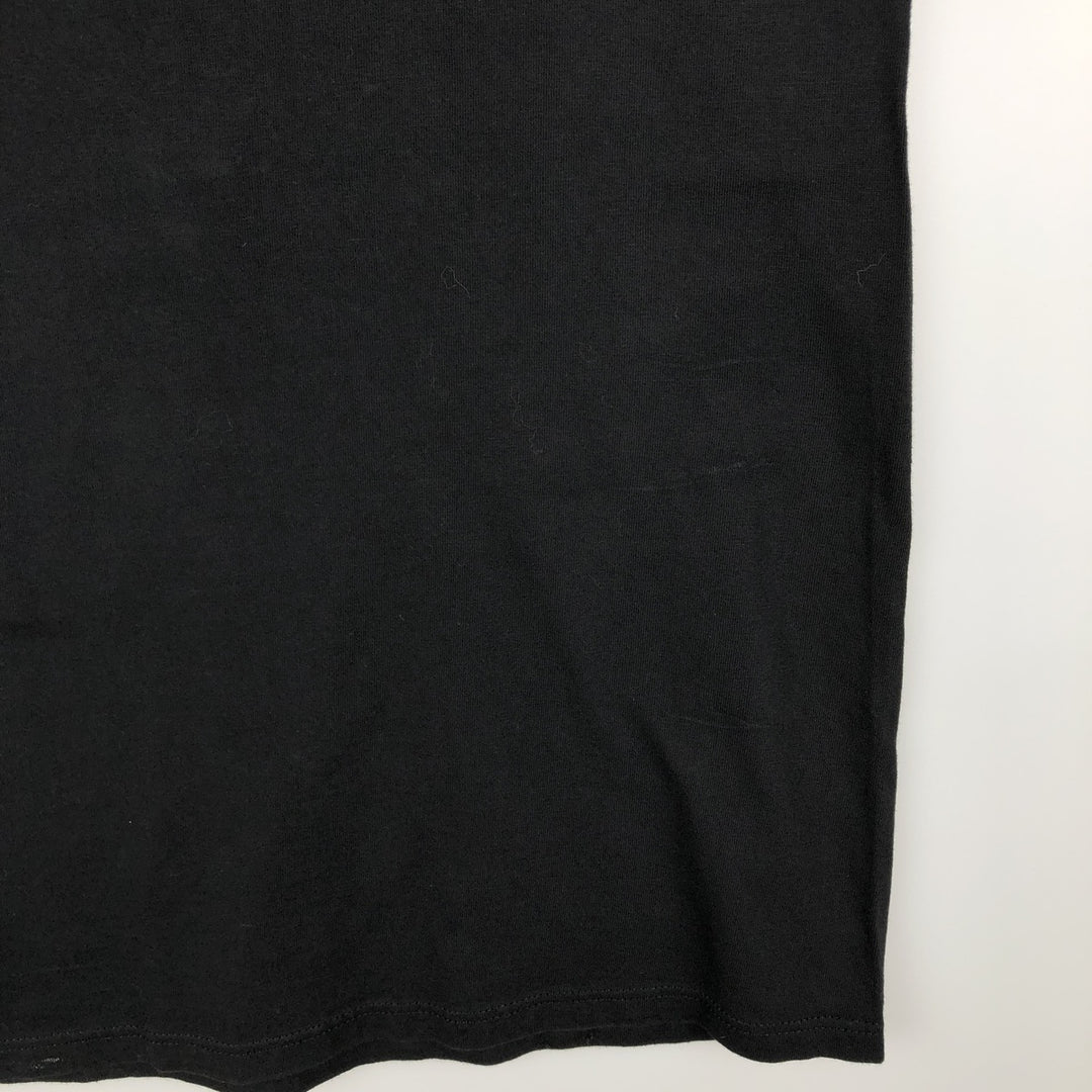 90'S Harley-Davidson American flag pattern motorcycle t-shirt, made in USA, men's size M equivalent, vintage. cotton black type Vintage Second Hand