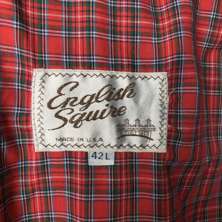 1970'S English Squire Harrington Jacket Swing Top, Made in USA, Men's Size L unclear Beige type Vintage Second Hand