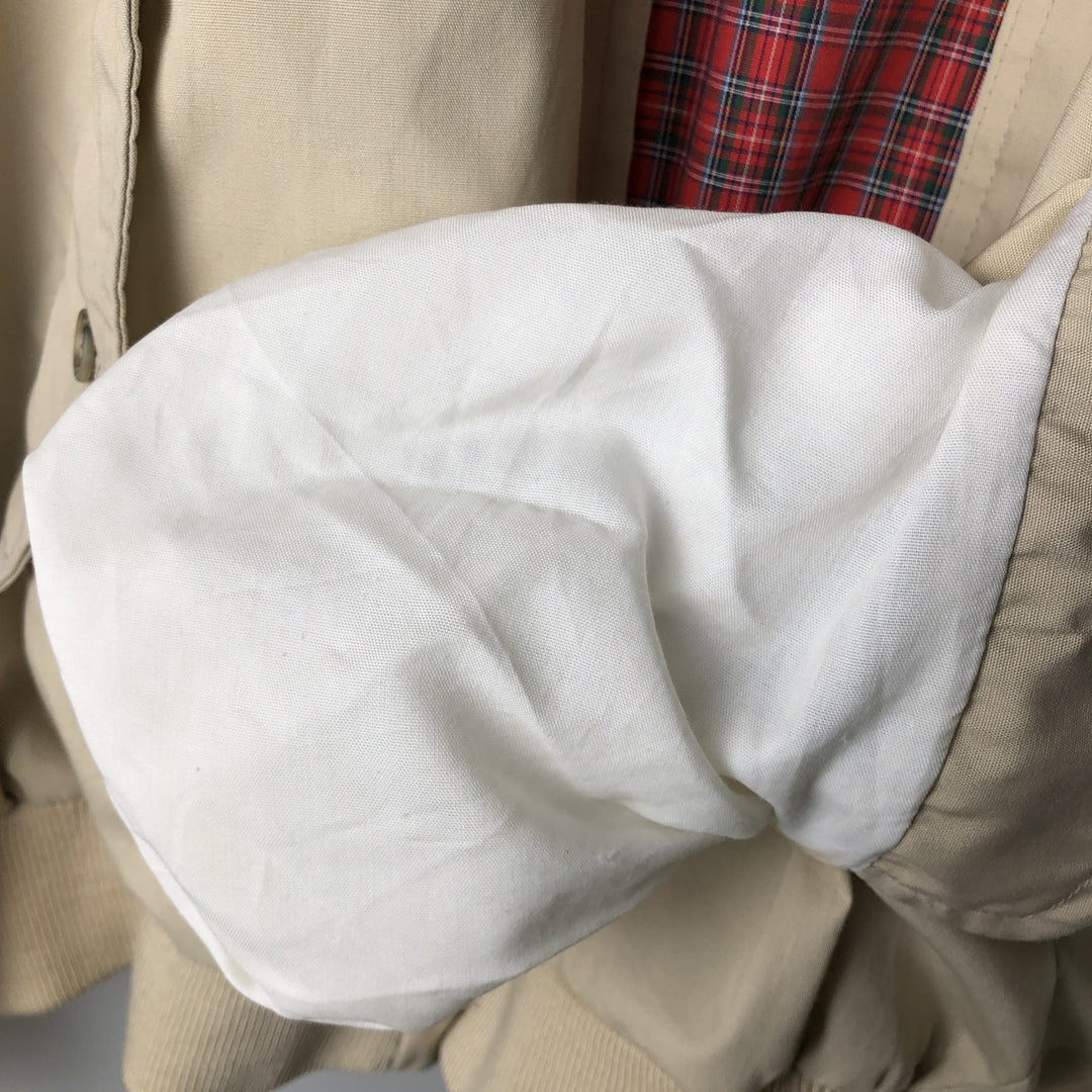 1970'S English Squire Harrington Jacket Swing Top, Made in USA, Men's Size L unclear Beige type Vintage Second Hand