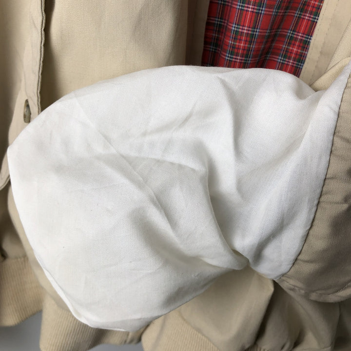 1970'S English Squire Harrington Jacket Swing Top, Made in USA, Men's Size L unclear Beige type Vintage Second Hand