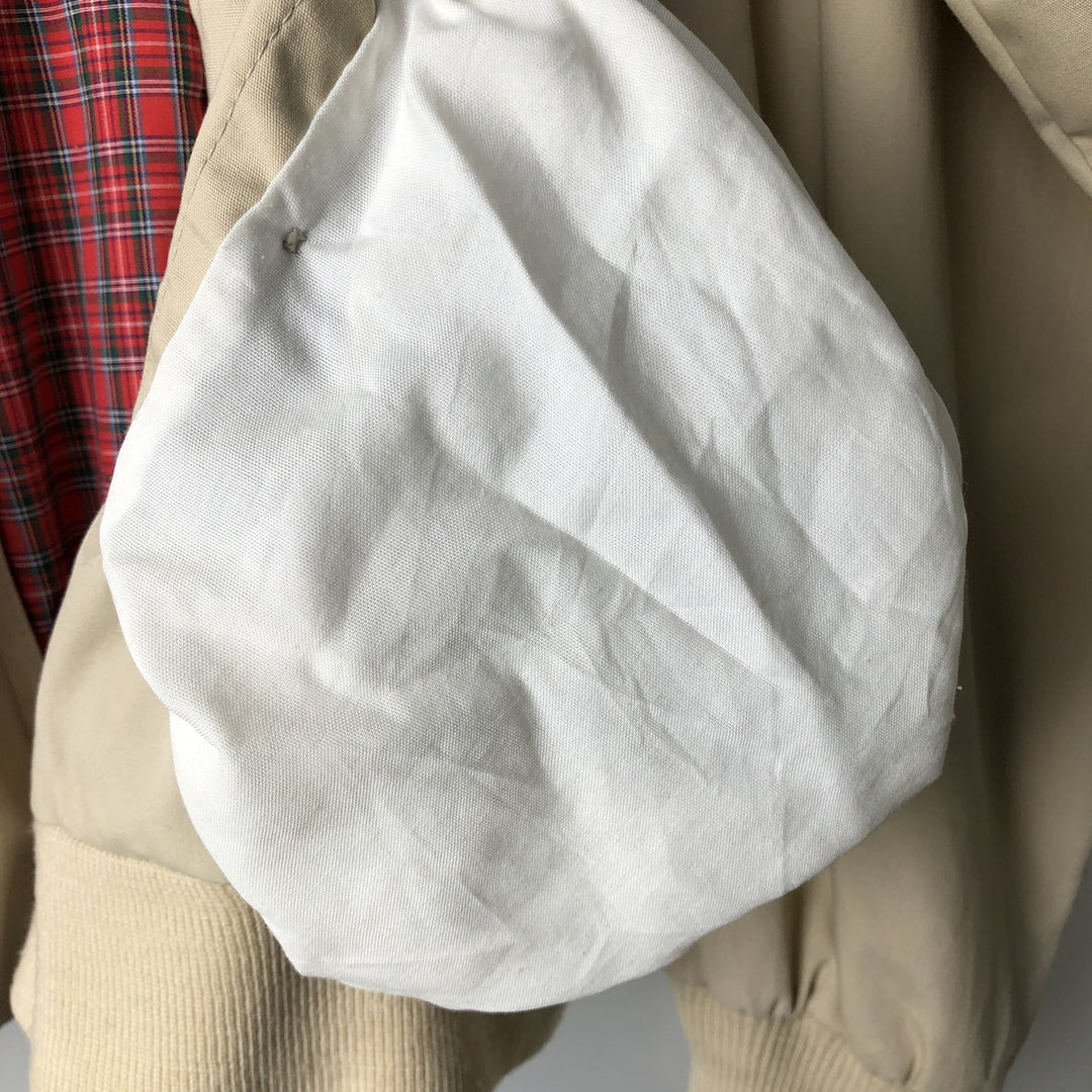 1970'S English Squire Harrington Jacket Swing Top, Made in USA, Men's Size L unclear Beige type Vintage Second Hand