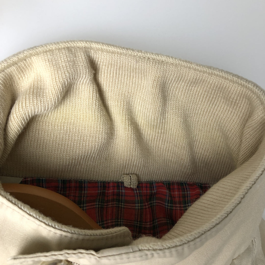 1970'S English Squire Harrington Jacket Swing Top, Made in USA, Men's Size L unclear Beige type Vintage Second Hand