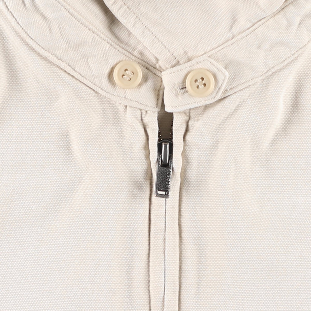 Lacoste Swing Top Sports Jacket, Men's XXL cotton ivory Vintage Second Hand