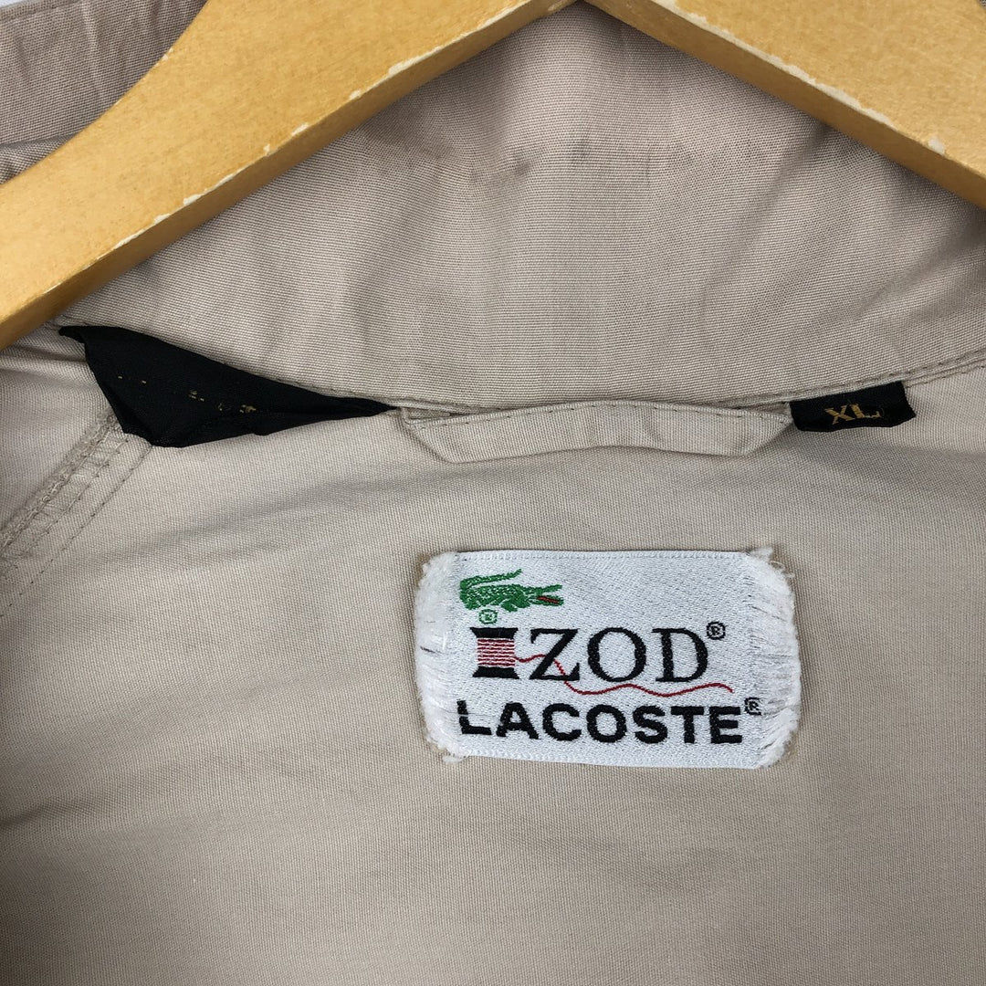 1970'S Lacoste IZOD Harrington Jacket Swing Top, Men's Size XL (approx.), Vintage unclear Beige type Vintage Second Hand