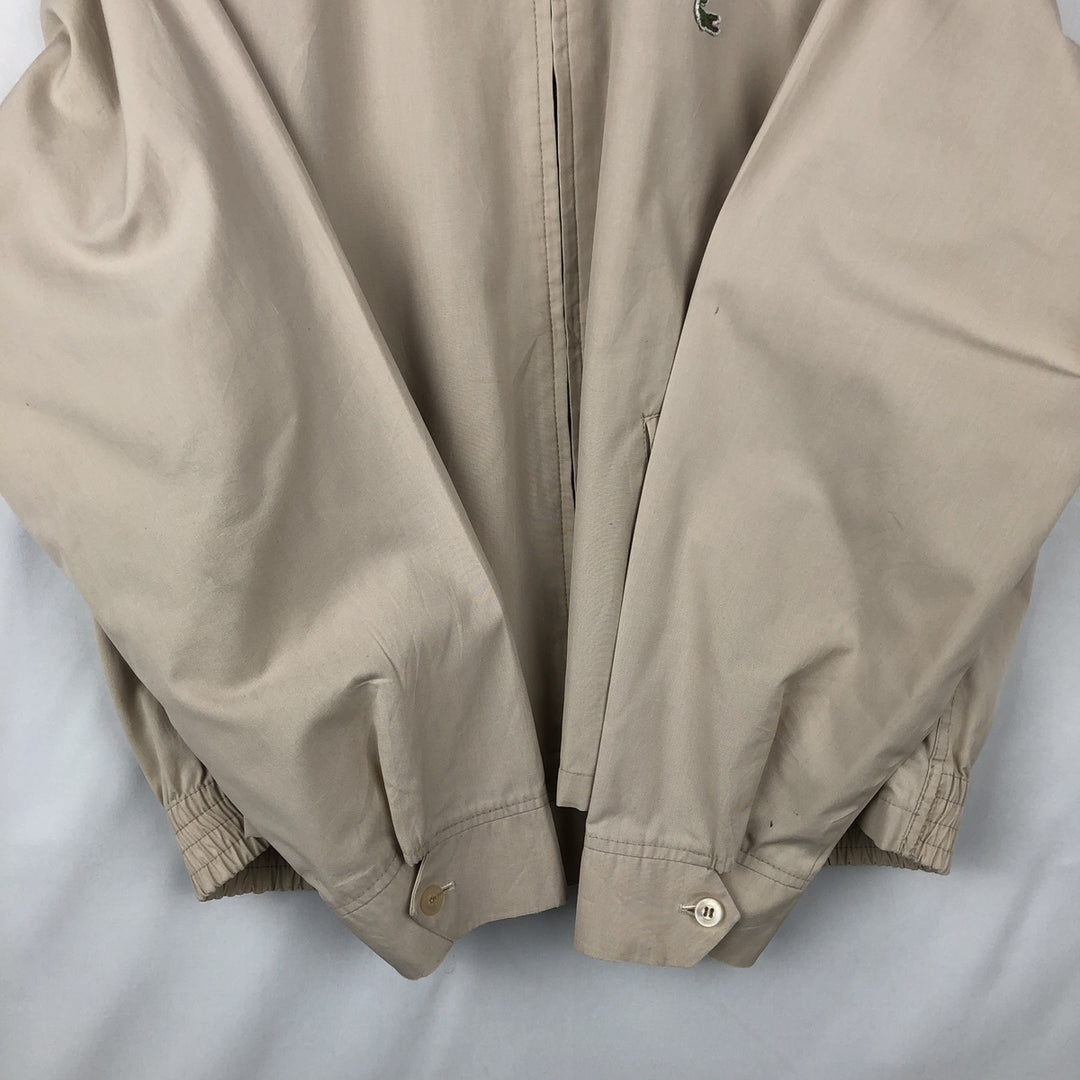 1970'S Lacoste IZOD Harrington Jacket Swing Top, Men's Size XL (approx.), Vintage unclear Beige type Vintage Second Hand