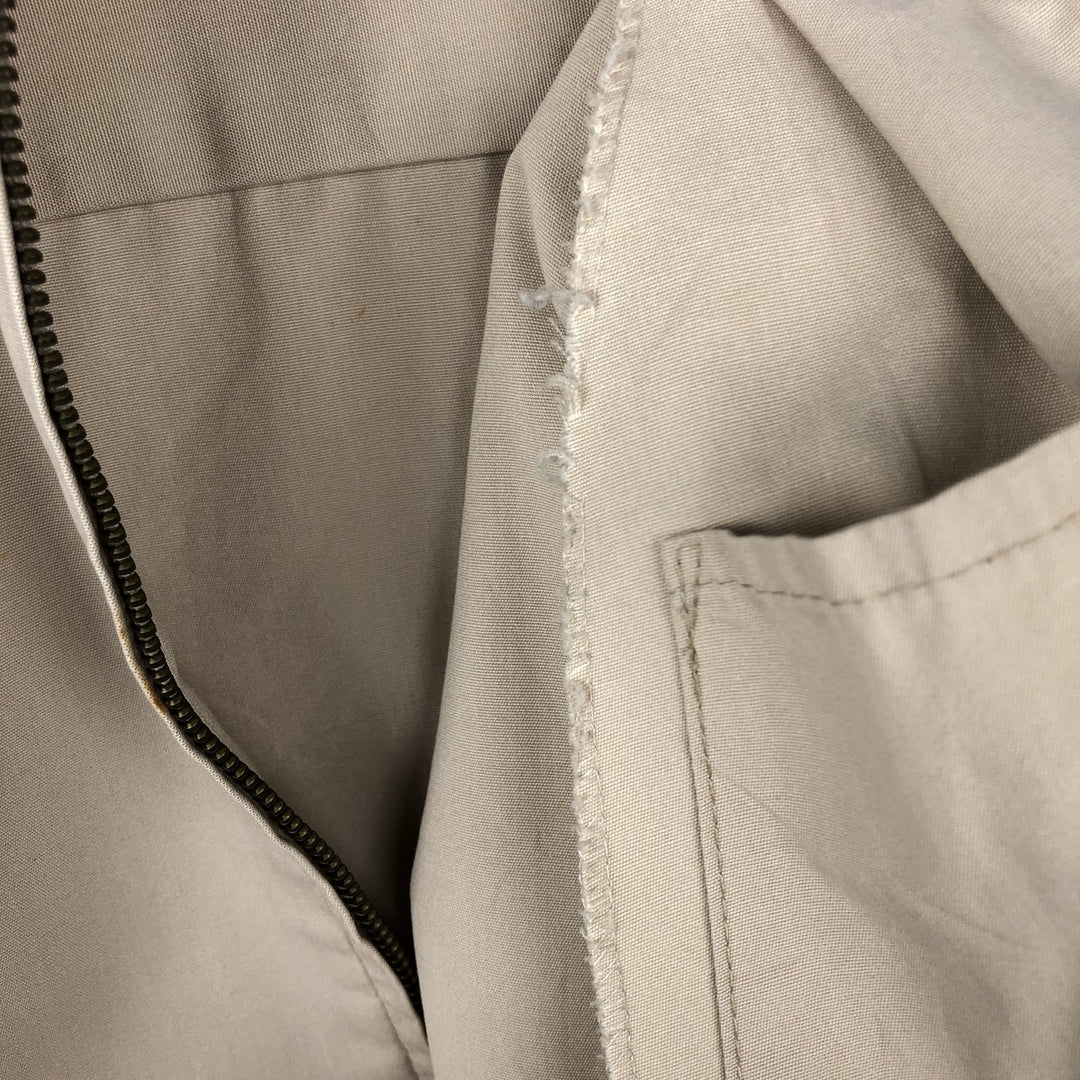1970'S Lacoste IZOD Harrington Jacket Swing Top, Men's Size XL (approx.), Vintage unclear Beige type Vintage Second Hand