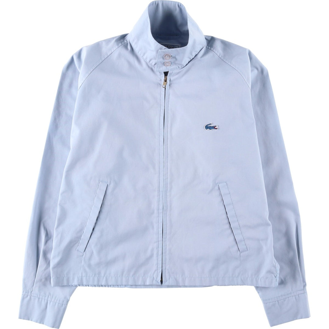 1970'S Lacoste IZOD Harrington Jacket Swing Top, Men's Size L (approx.) unclear Blue type light blue Vintage Second Hand