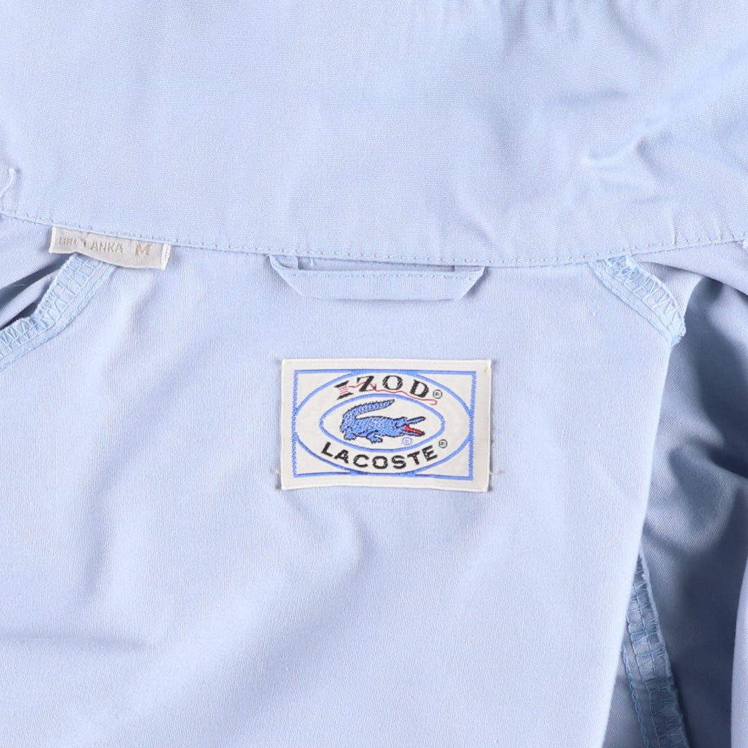 1970'S Lacoste IZOD Harrington Jacket Swing Top, Men's Size L (approx.) unclear Blue type light blue Vintage Second Hand