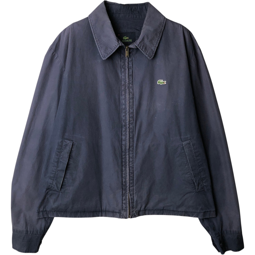 1990'S Lacoste Swing Top Sport Jacket, Size 56 (Men's XL equivalent), Vintage cotton navy blue type Vintage Second Hand