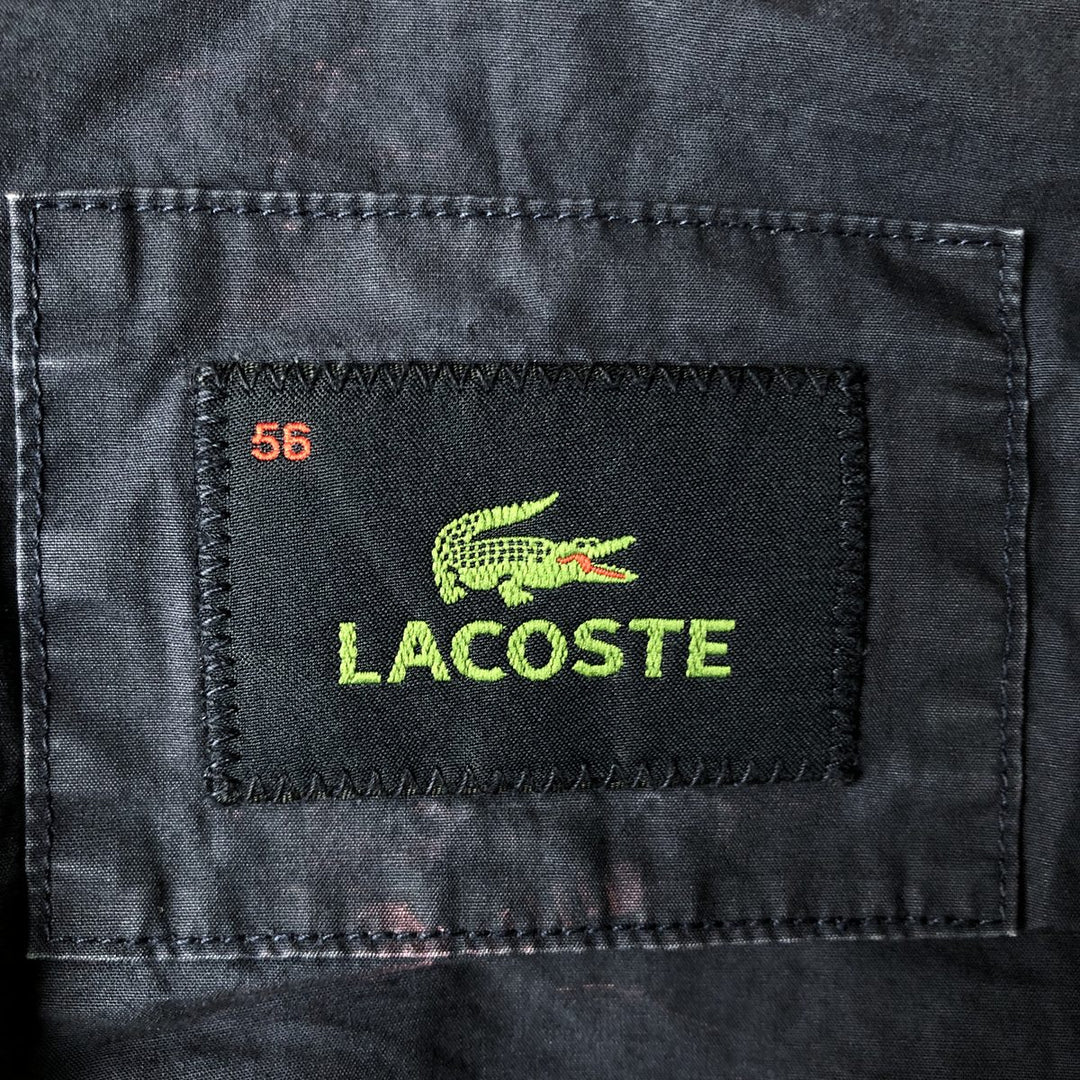 1990'S Lacoste Swing Top Sport Jacket, Size 56 (Men's XL equivalent), Vintage cotton navy blue type Vintage Second Hand