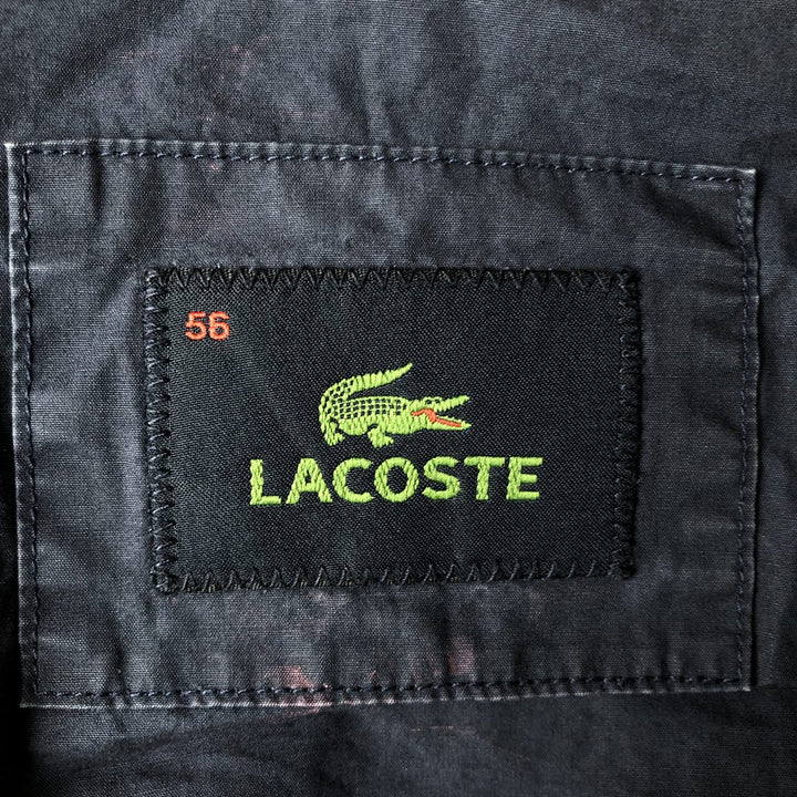 1990'S Lacoste Swing Top Sport Jacket, Size 56 (Men's XL equivalent), Vintage cotton navy blue type Vintage Second Hand