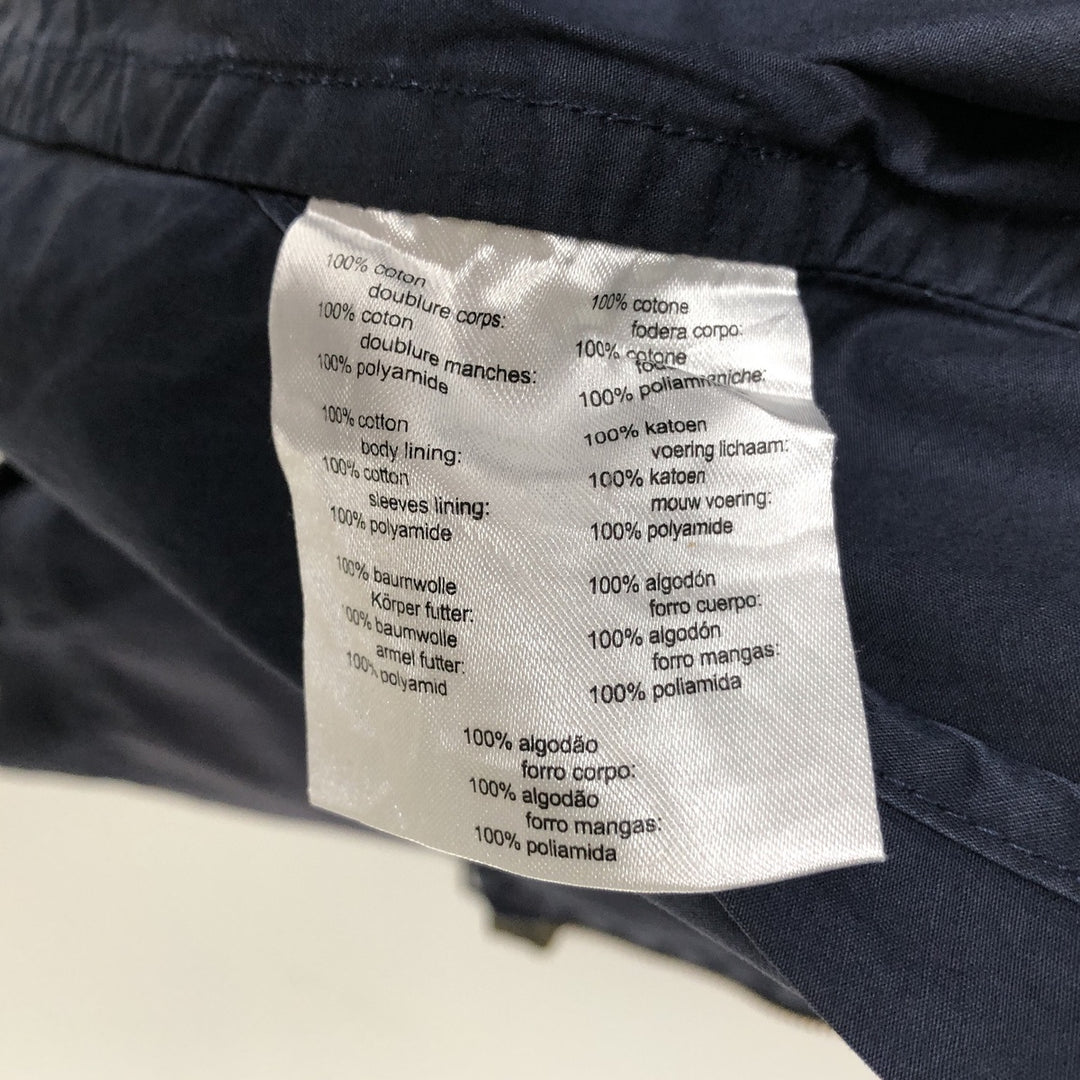 1990'S Lacoste Swing Top Sport Jacket, Size 56 (Men's XL equivalent), Vintage cotton navy blue type Vintage Second Hand