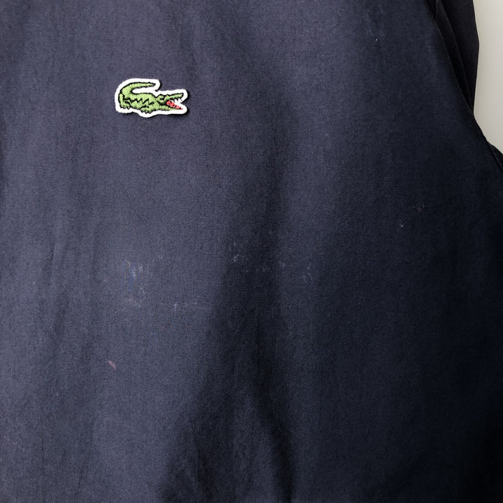1990'S Lacoste Swing Top Sport Jacket, Size 56 (Men's XL equivalent), Vintage cotton navy blue type Vintage Second Hand