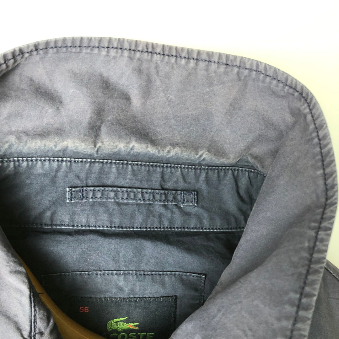 1990'S Lacoste Swing Top Sport Jacket, Size 56 (Men's XL equivalent), Vintage cotton navy blue type Vintage Second Hand