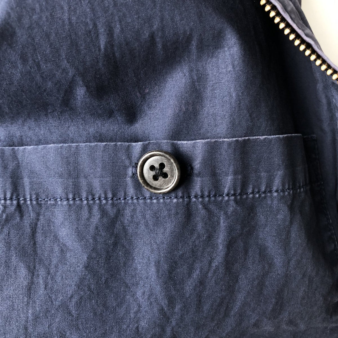 1990'S Lacoste Swing Top Sport Jacket, Size 56 (Men's XL equivalent), Vintage cotton navy blue type Vintage Second Hand