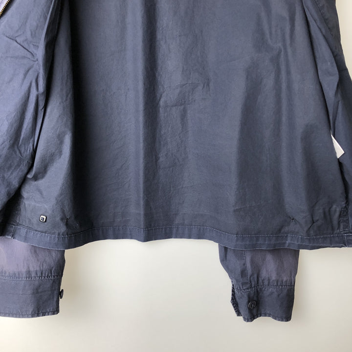 1990'S Lacoste Swing Top Sport Jacket, Size 56 (Men's XL equivalent), Vintage cotton navy blue type Vintage Second Hand