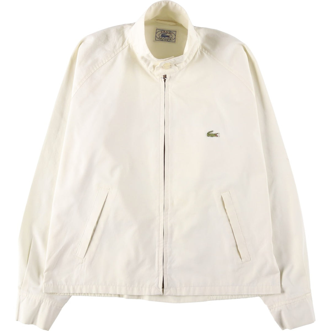 1970'S Lacoste IZOD Harrington Jacket Swing Top (Men's Size M) unclear ivory Vintage Second Hand