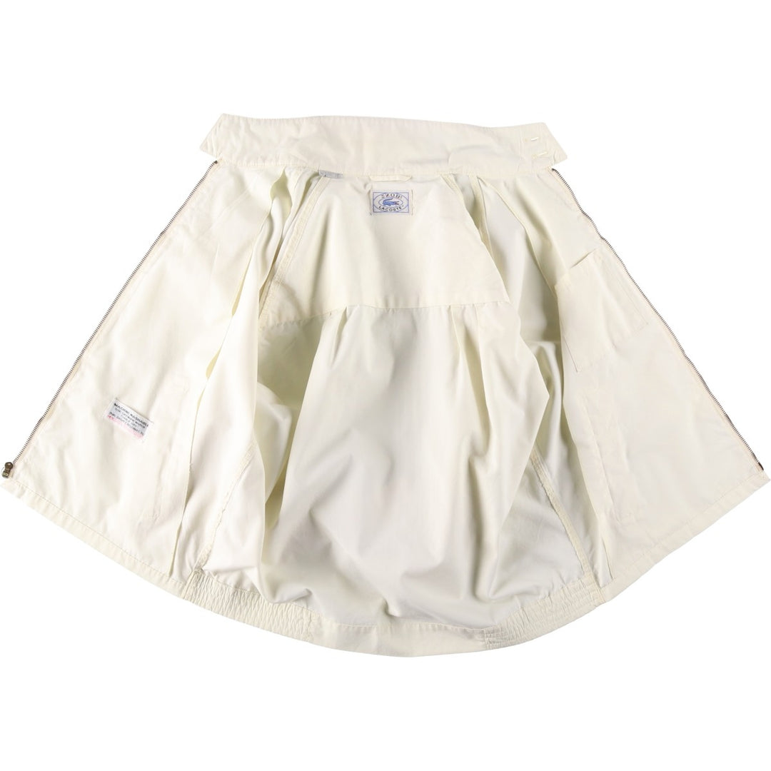 1970'S Lacoste IZOD Harrington Jacket Swing Top (Men's Size M) unclear ivory Vintage Second Hand