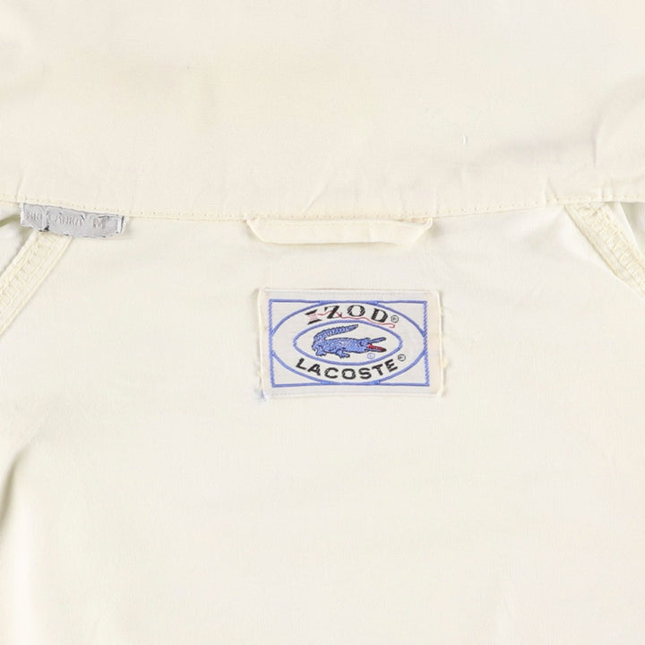1970'S Lacoste IZOD Harrington Jacket Swing Top (Men's Size M) unclear ivory Vintage Second Hand
