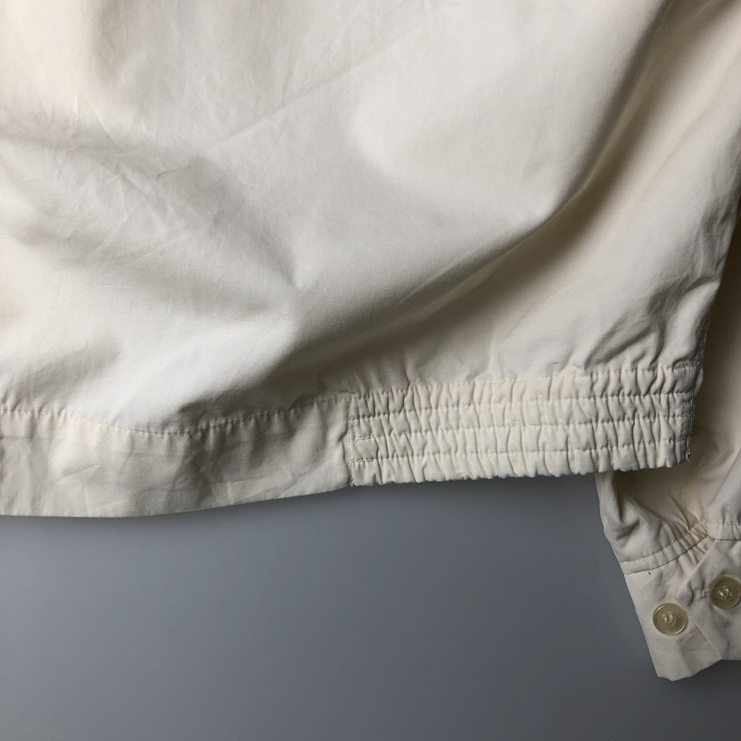 70s-80'S Lacoste IZOD Harrington Jacket Swing Top, Men's Size M (approx.) unclear unbleached Vintage Second Hand