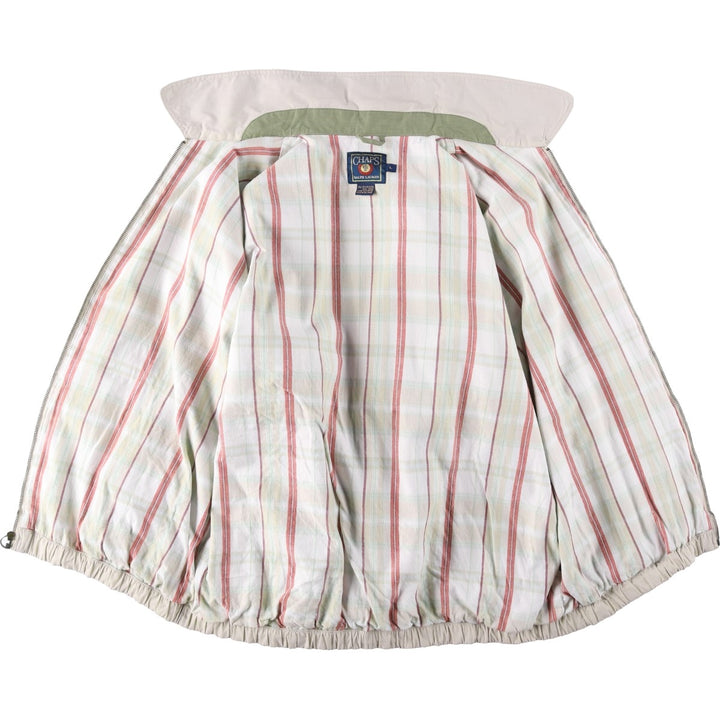 1980'S Ralph Lauren CHAPS Swing Top Sports Jacket, Men's Size L (approx.) polyester ivory Vintage Second Hand