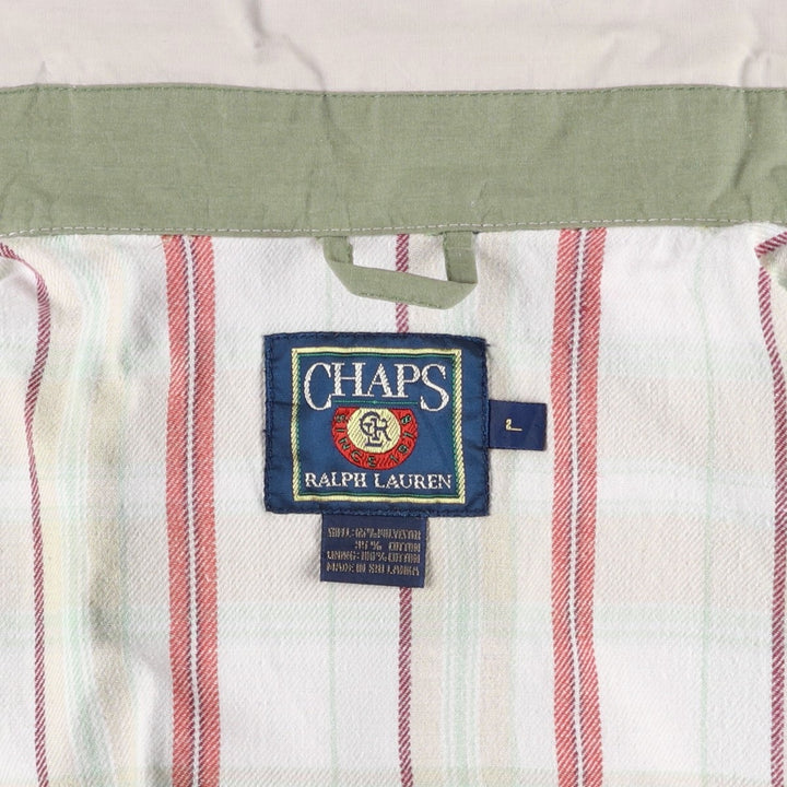 1980'S Ralph Lauren CHAPS Swing Top Sports Jacket, Men's Size L (approx.) polyester ivory Vintage Second Hand