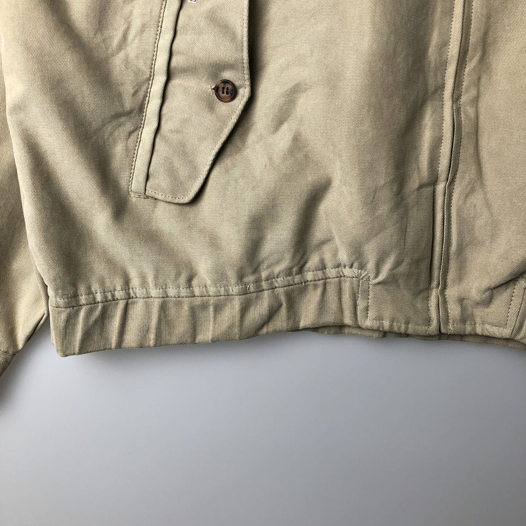 Ralph Lauren CHAPS Harrington Jacket Swing Top (Men's Size L) polyester Beige type Vintage Second Hand