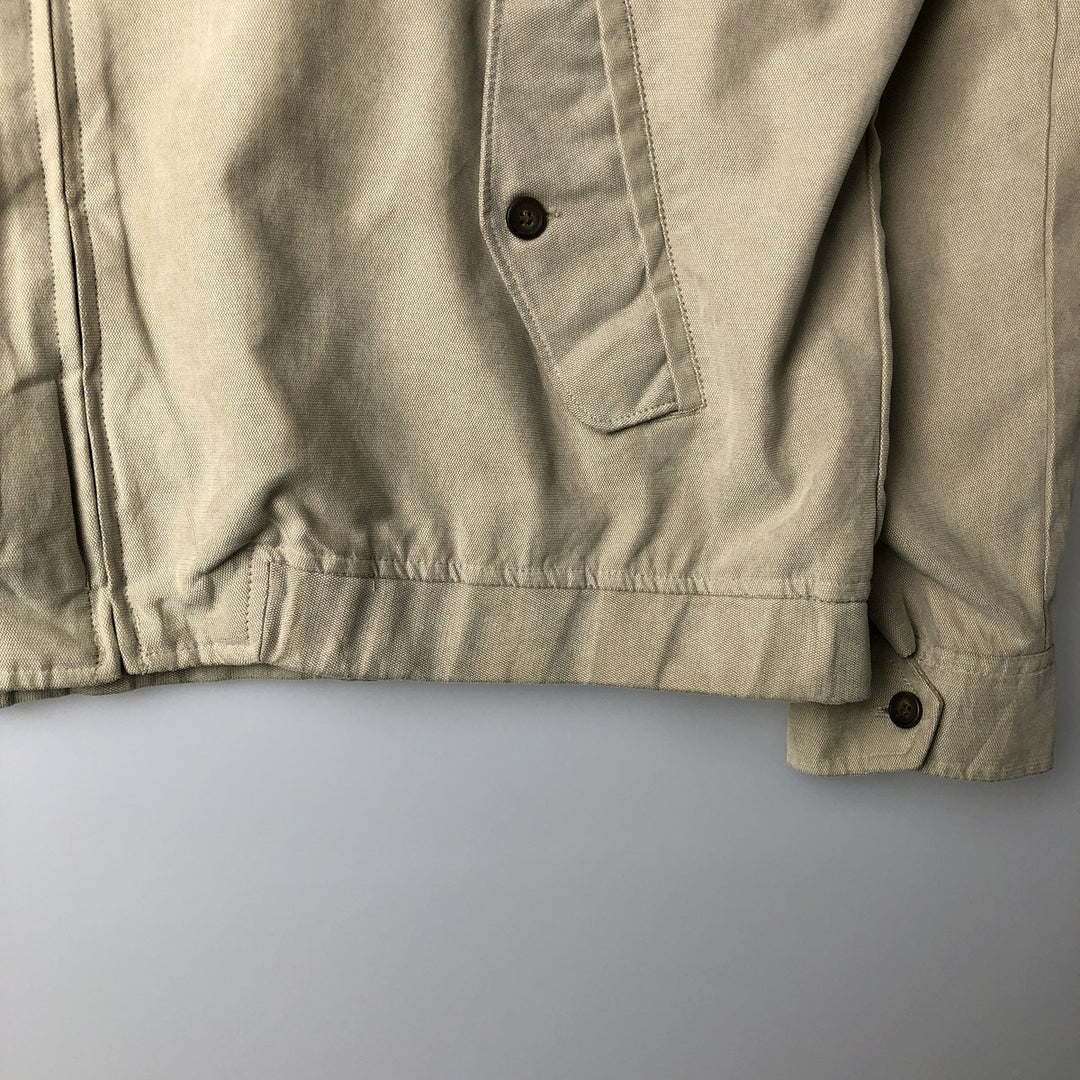 Ralph Lauren CHAPS Harrington Jacket Swing Top (Men's Size L) polyester Beige type Vintage Second Hand