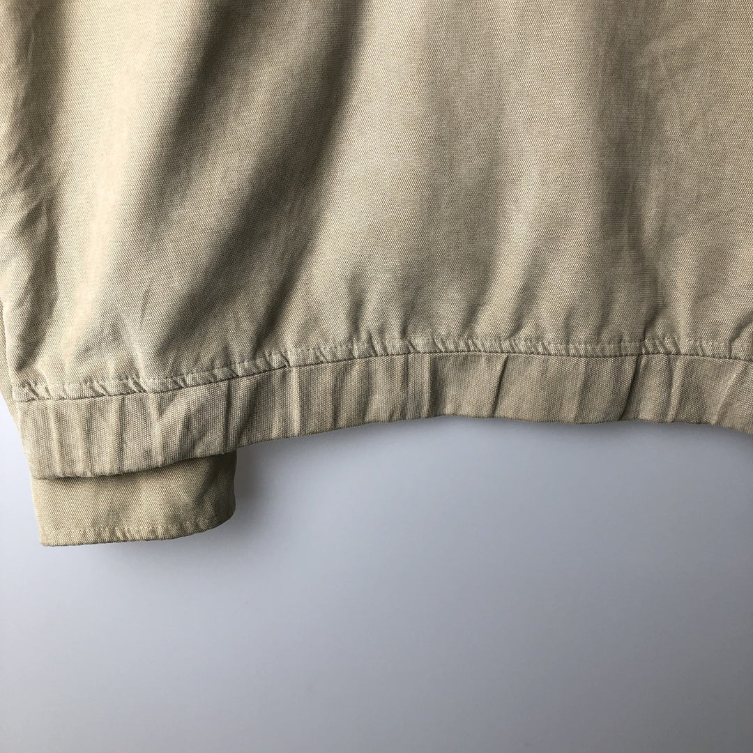 Ralph Lauren CHAPS Harrington Jacket Swing Top (Men's Size L) polyester Beige type Vintage Second Hand