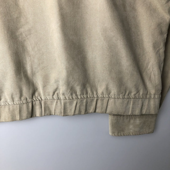 Ralph Lauren CHAPS Harrington Jacket Swing Top (Men's Size L) polyester Beige type Vintage Second Hand