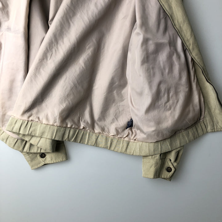 Ralph Lauren CHAPS Harrington Jacket Swing Top (Men's Size L) polyester Beige type Vintage Second Hand