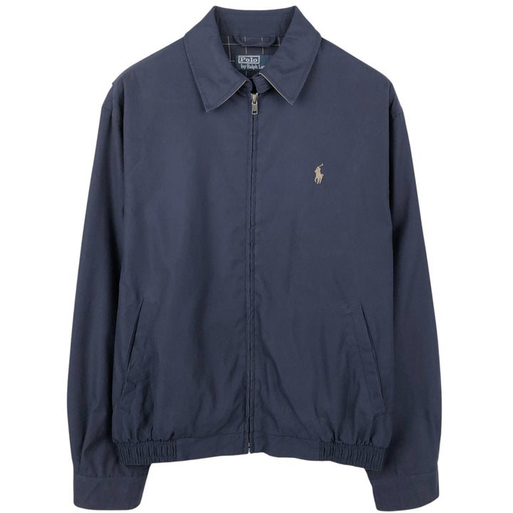 Ralph Lauren POLO by Ralph Lauren Swing Top Sports Jacket Men's S polyester navy blue type Vintage Second Hand