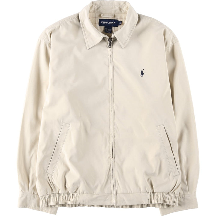 Ralph Lauren POLO GOLF Swing Top Sports Jacket, Men's Size S (approx.) polyester unbleached Vintage Second Hand